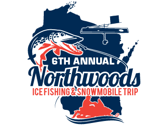 6th Annual Northwoods Ice Fishing & Snowmobile Trip logo design by THOR_