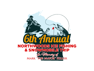 6th Annual Northwoods Ice Fishing & Snowmobile Trip logo design by torresace