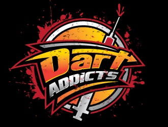 Dart Addicts logo design by REDCROW