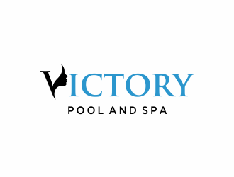 Victory Pool and Spa logo design by afra_art