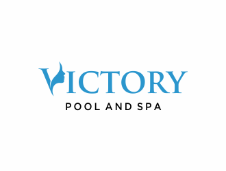 Victory Pool and Spa logo design by afra_art