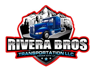 Rivera Bros Transportation LLC logo design by DreamLogoDesign