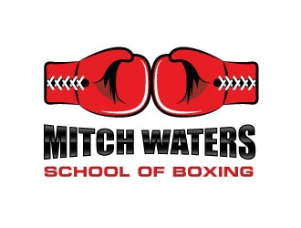 Mitch Waters School Of Boxing logo design by Kirito