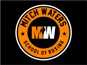 Mitch Waters School Of Boxing logo design by Girly