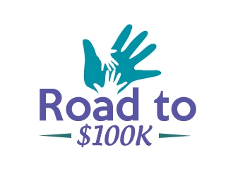 Road to $100K logo design by AamirKhan