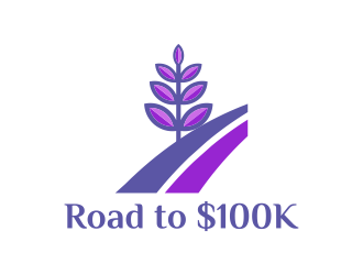 Road to $100K logo design by N3V4