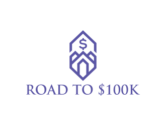 Road to $100K logo design by N3V4