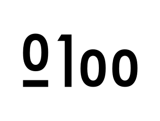 0 1 100 logo design by nurul_rizkon