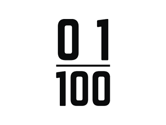 0 1 100 logo design by Jhonb