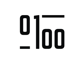 0 1 100 logo design by Jhonb