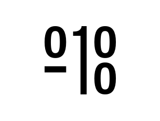 0 1 100 logo design by nurul_rizkon
