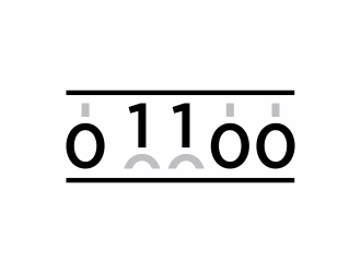 0 1 100 logo design by hopee