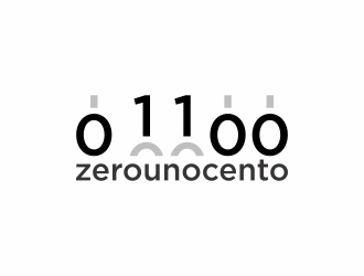 0 1 100 logo design by hopee