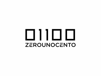 0 1 100 logo design by hopee