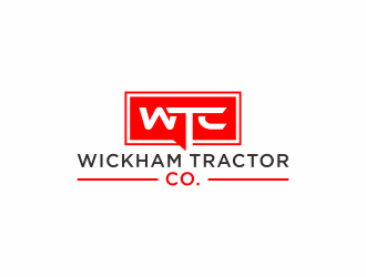 Wickham Tractor Co. logo design by checx