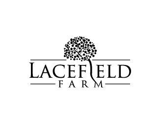 Lacefield Farm logo design by maze