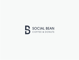Social Bean Coffee & Donuts logo design by Susanti