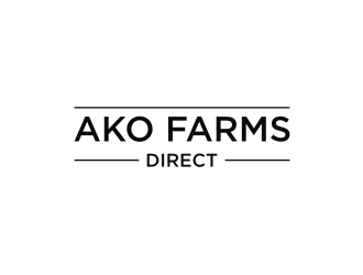 ako farms direct logo design by vostre