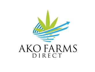 ako farms direct logo design by maze