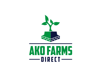 ako farms direct logo design by vostre