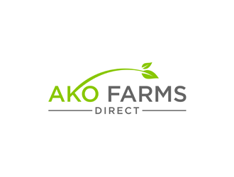 ako farms direct logo design by alby