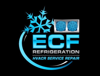 ECF REFRIGERATION logo design by J0s3Ph