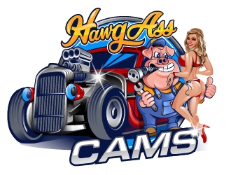 Hawg Ass Cams logo design by Suvendu