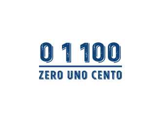 0 1 100 logo design by N3V4