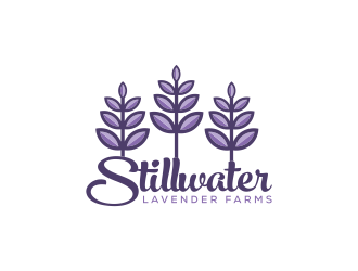 Stillwater Lavender Farms logo design by N3V4