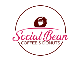 Social Bean Coffee & Donuts logo design by qqdesigns