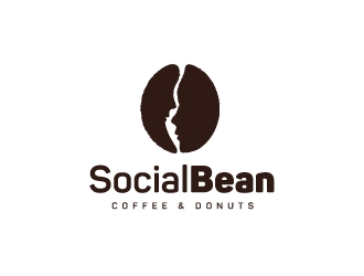 Social Bean Coffee & Donuts logo design by emberdezign