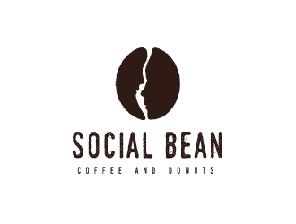 Social Bean Coffee & Donuts logo design by emberdezign