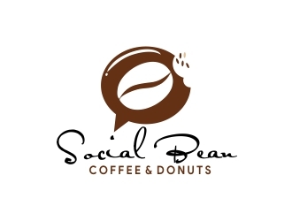 Social Bean Coffee & Donuts logo design by amar_mboiss