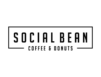Social Bean Coffee & Donuts logo design by Ultimatum