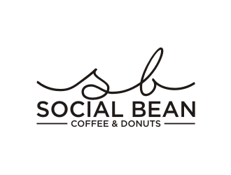 Social Bean Coffee & Donuts logo design by rief