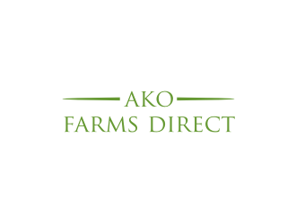 ako farms direct logo design by logitec