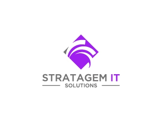 Stratagem IT Solutions  logo design by wongndeso