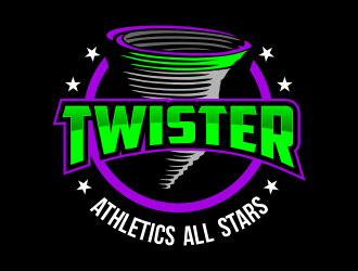 Twisters / Twister Athletics All Stars  logo design by ingepro