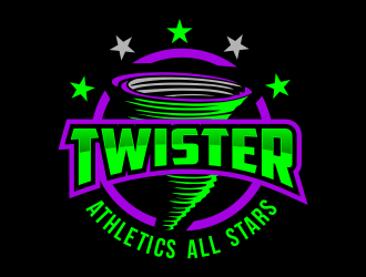 Twisters / Twister Athletics All Stars  logo design by ingepro