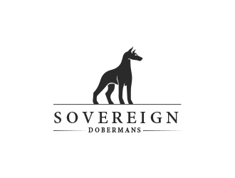 Sovereign Dobermans logo design by heba