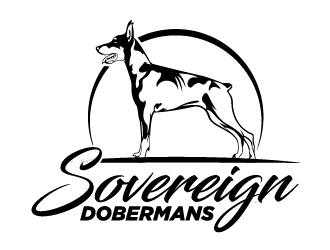Sovereign Dobermans logo design by cybil