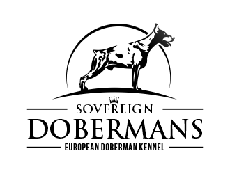 Sovereign Dobermans logo design by SmartTaste