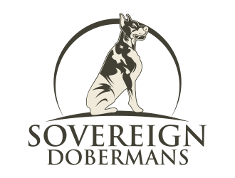 Sovereign Dobermans logo design by Kruger