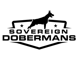 Sovereign Dobermans logo design by AamirKhan
