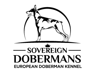 Sovereign Dobermans logo design by cybil