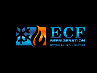 ECF REFRIGERATION logo design by up2date