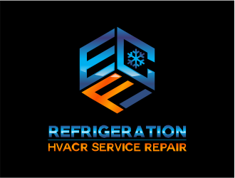 ECF REFRIGERATION logo design by up2date