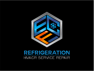 ECF REFRIGERATION logo design by up2date
