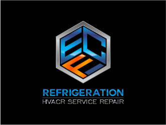 ECF REFRIGERATION logo design by up2date