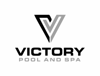 Victory Pool and Spa logo design by Girly